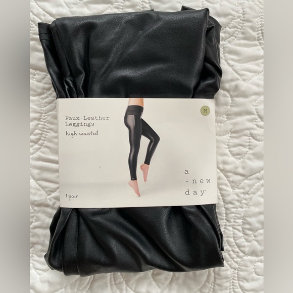 Worn Once! A New Day faux leather leggings - Picture 1 of 1